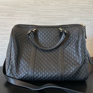 Gucci Black Micro Boston Bag
